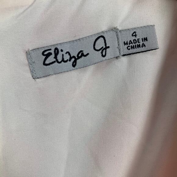 Eliza J Pink Ombre Diamond Shift Stretch Dress 4 S Small Short Cap Sleeve - Picture 7 of 10